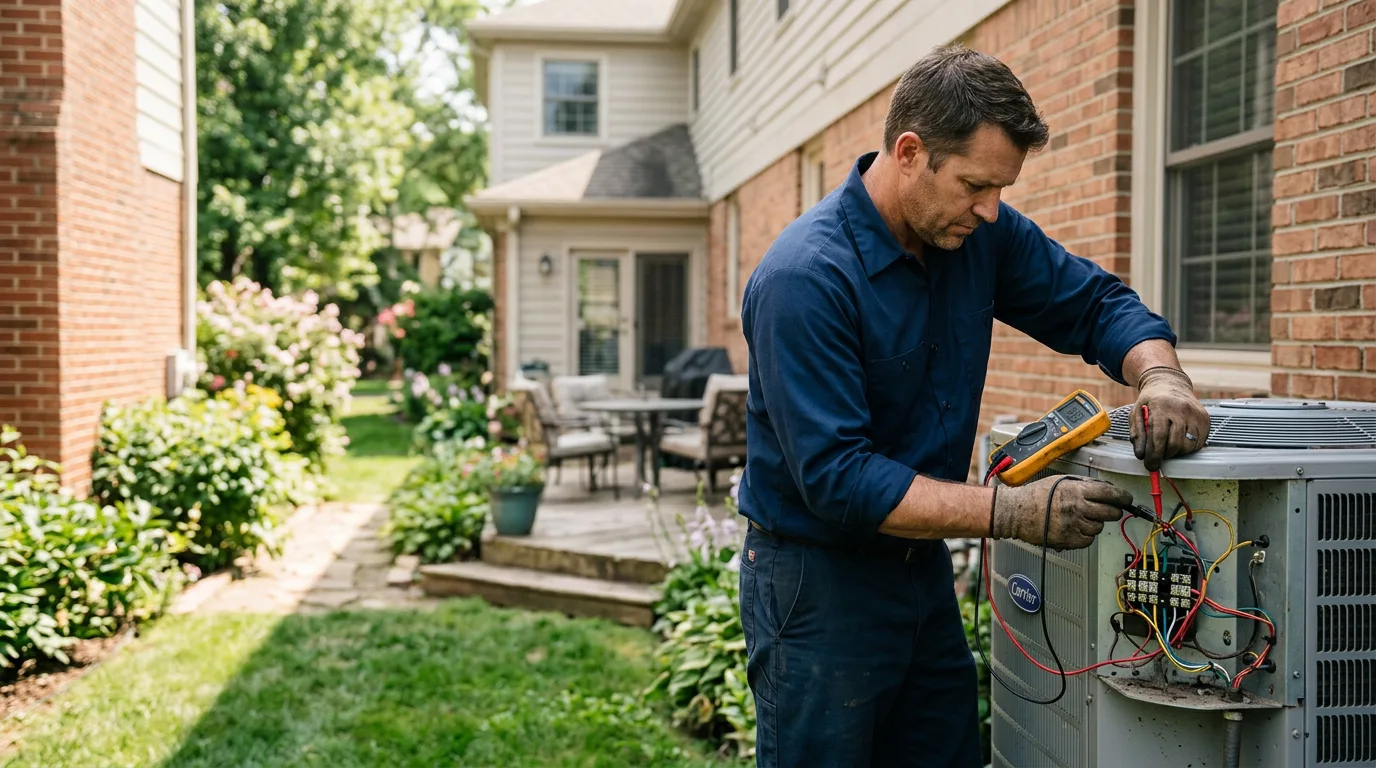 HVAC technician working near Newhall, WV